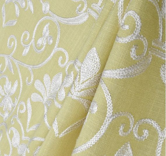 Sidelight Curtain Embroidered Covington Lacey (100% Privacy)