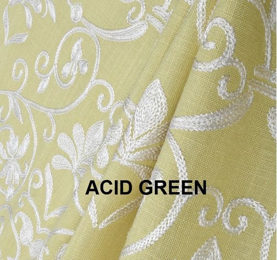 Sidelight Curtain Embroidered Covington Lacey (100% Privacy)