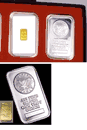 1GM 24K Gold Bar+  1 Silver Bar