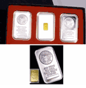 1GM 24K Gold Bar+2  Silver Bars 