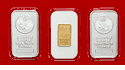 5 Gram Gold Bar+2  Silver Bars 