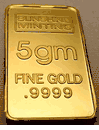 5 Grams 24K Gold Bar Gift Box !!