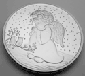 Christmas Gift "Child Angel" on 1 oz. .999 Silver Round!