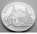 Christmas Gift "Glad Tidings Church" on 1 oz. .999 Silver Round!