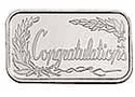 Congratulation Plain Silver Ingot
