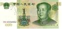 MINT 1999 CHINESE ONE YUAN NOTE WITH MAO'S POTRAIT-UNC!