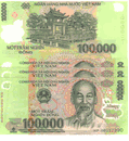NEW VIETNAM 10 x 100,000 = 1 M DONG POLYMER VIETNAMESE CURRENCY-UNC!