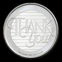 Thank You (Plain Silver-round) 