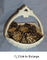Ceramic Candy Dish with a Cordial Assortment (Kosher)