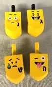 Emoji Dreidels - Pack of 4 - Chanukah