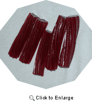 Strawberry Licorice Logs Solid (Kosher)