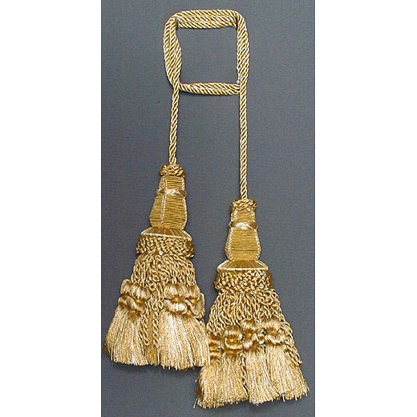 Gold Double Tassels (set of 2) Tapestry Rods, Tassels and Toppers