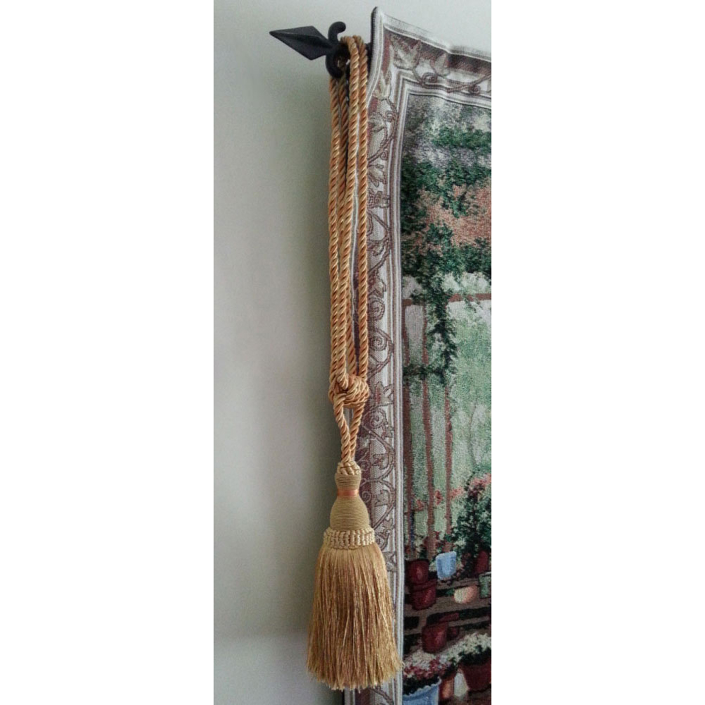 Gold Tassel Single (Set of 2) Tapestry Rods, Tassels and Toppers