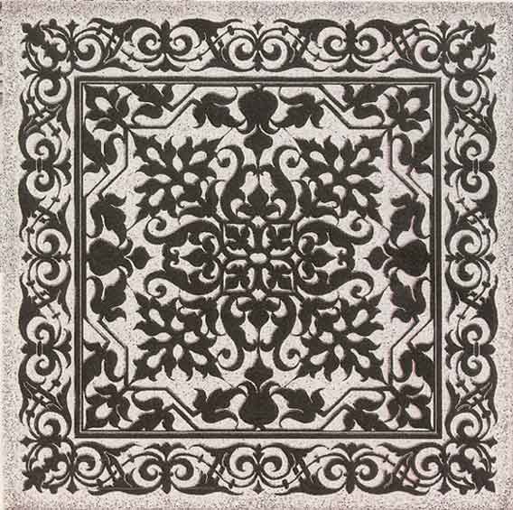 Iron Work tapestry (Black and White) Abstract Tapestries