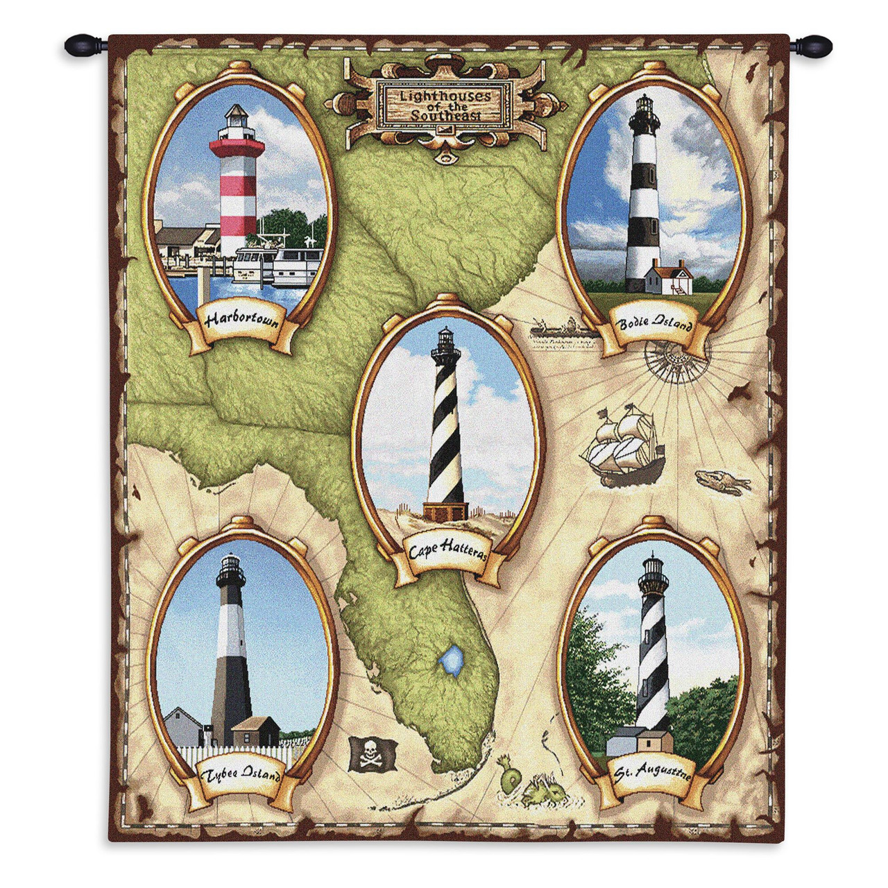 Lighthouses of the Southeast II Landscape (wider)