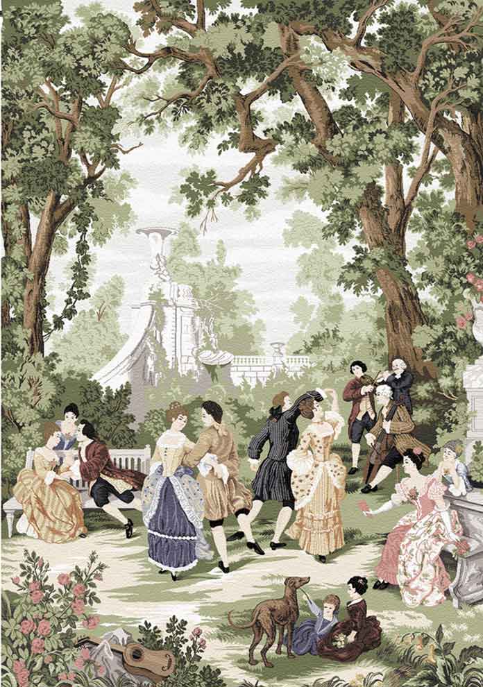Waltz in the Park tapestry 70" to 79"