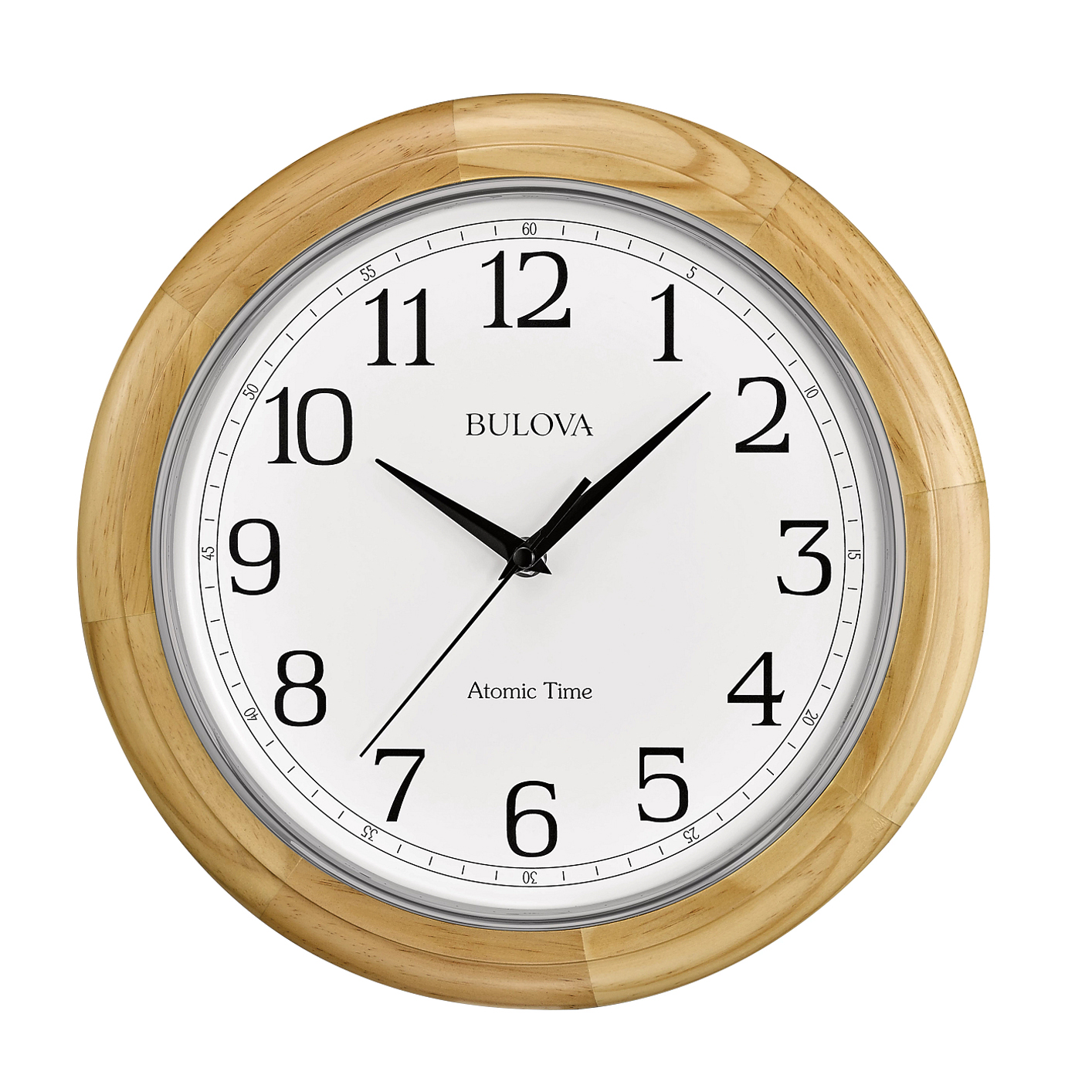 Atomic Time 3 Radio Controlled Wall Clock by Bulova 12" Clocks