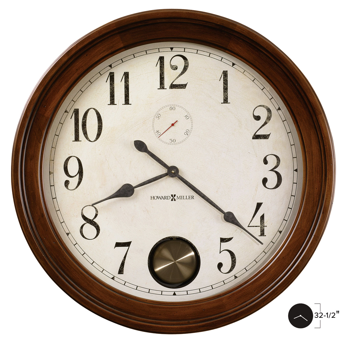 Auburn Wall Clock 321/2" by Howard Miller Made in America Clocks