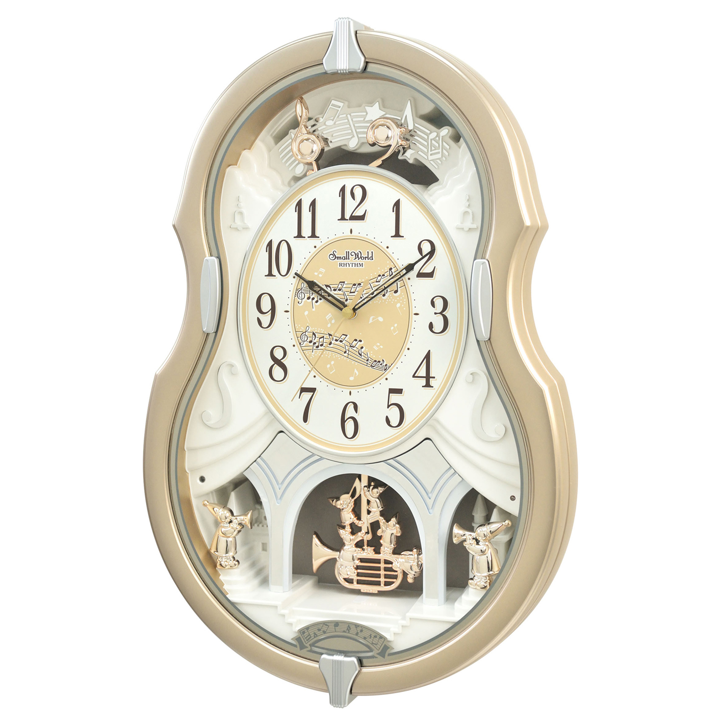 Cello Entertainer Musical Motion Wall Clock by Rhythm 150 to 299 Clocks