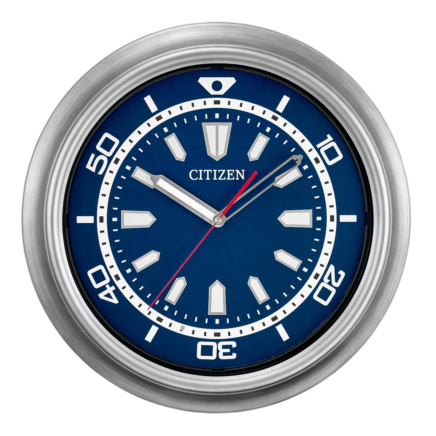 Dive Master Illuminated Indoor/Outdoor Wall Clock by Citizen 18" Clocks