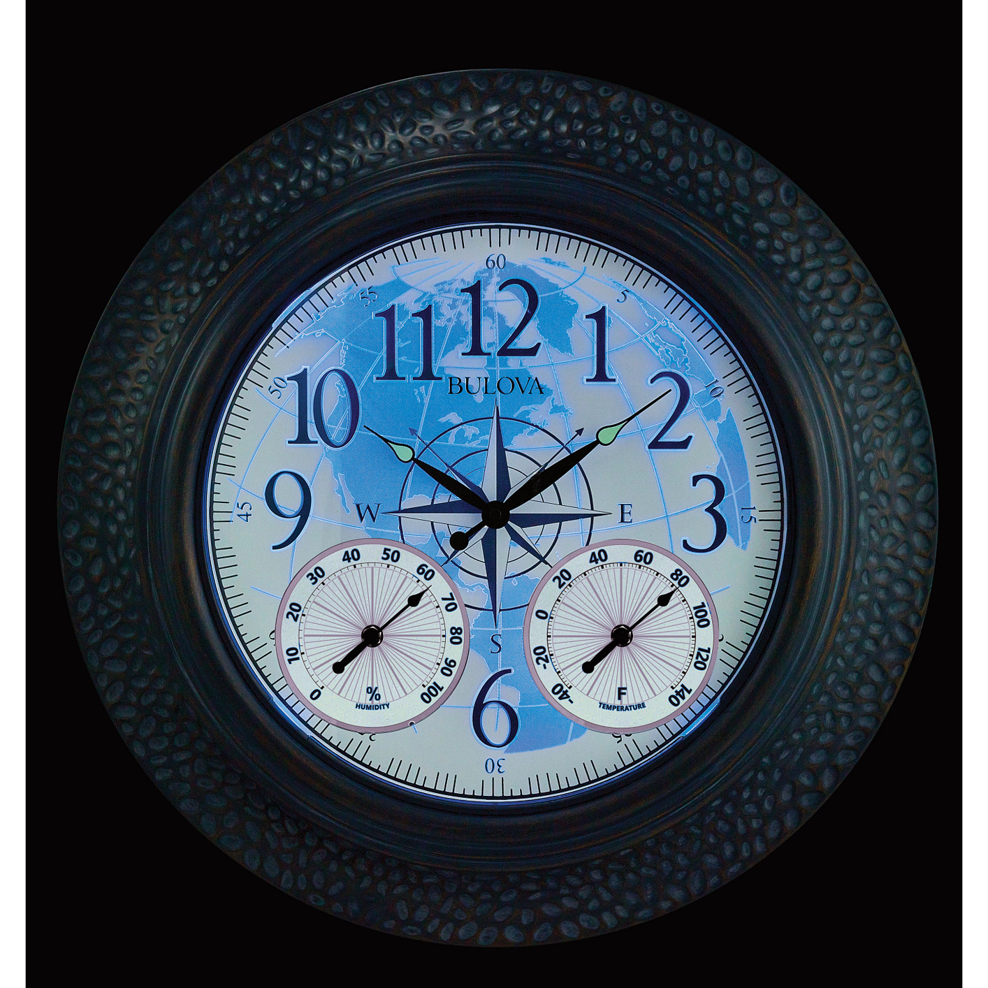 Explorer Indoor/Outdoor Illuminated Wall Clock 21" by Bulova 19" 21"