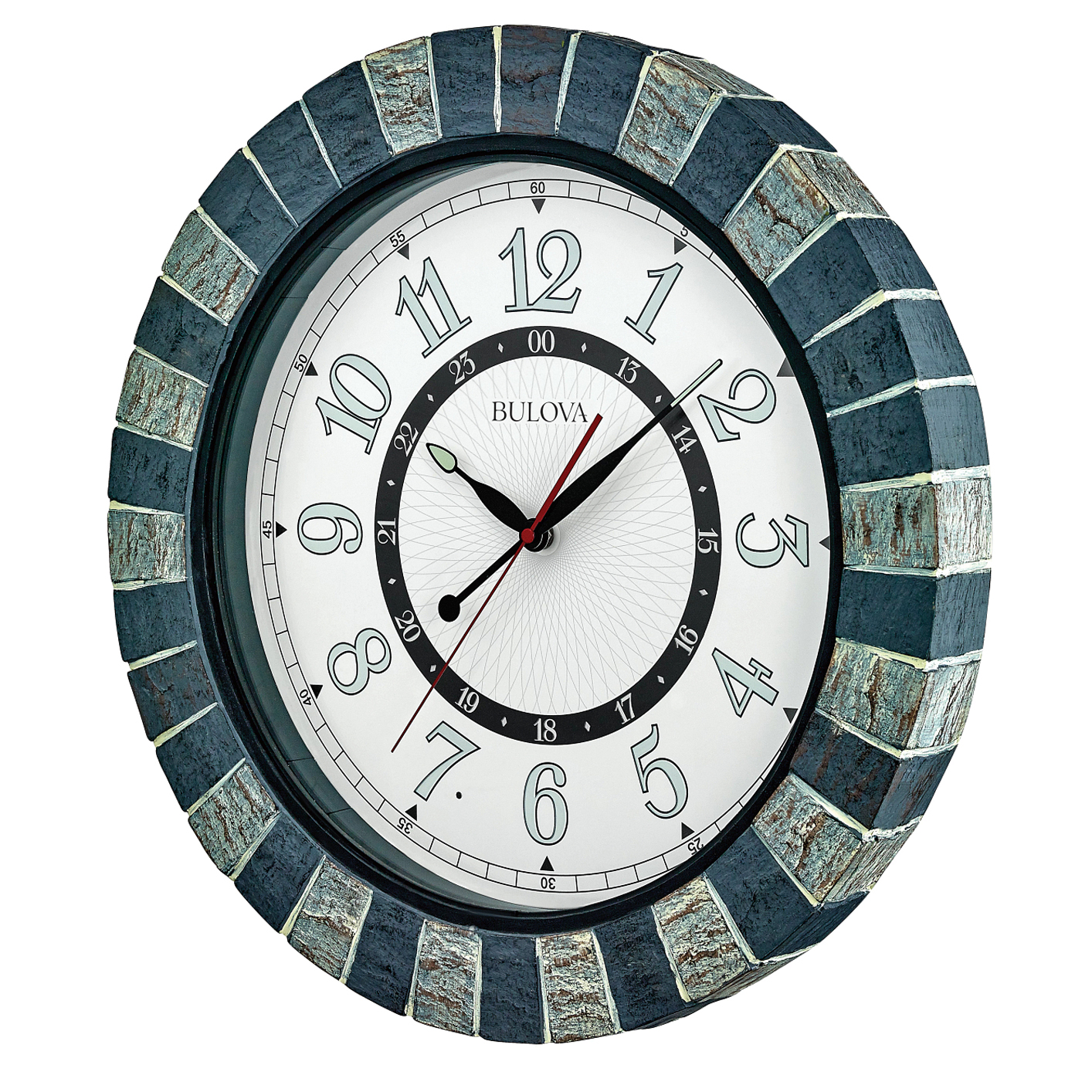 Garden Party Outdoor Wall Clock by Bulova 18" Clocks