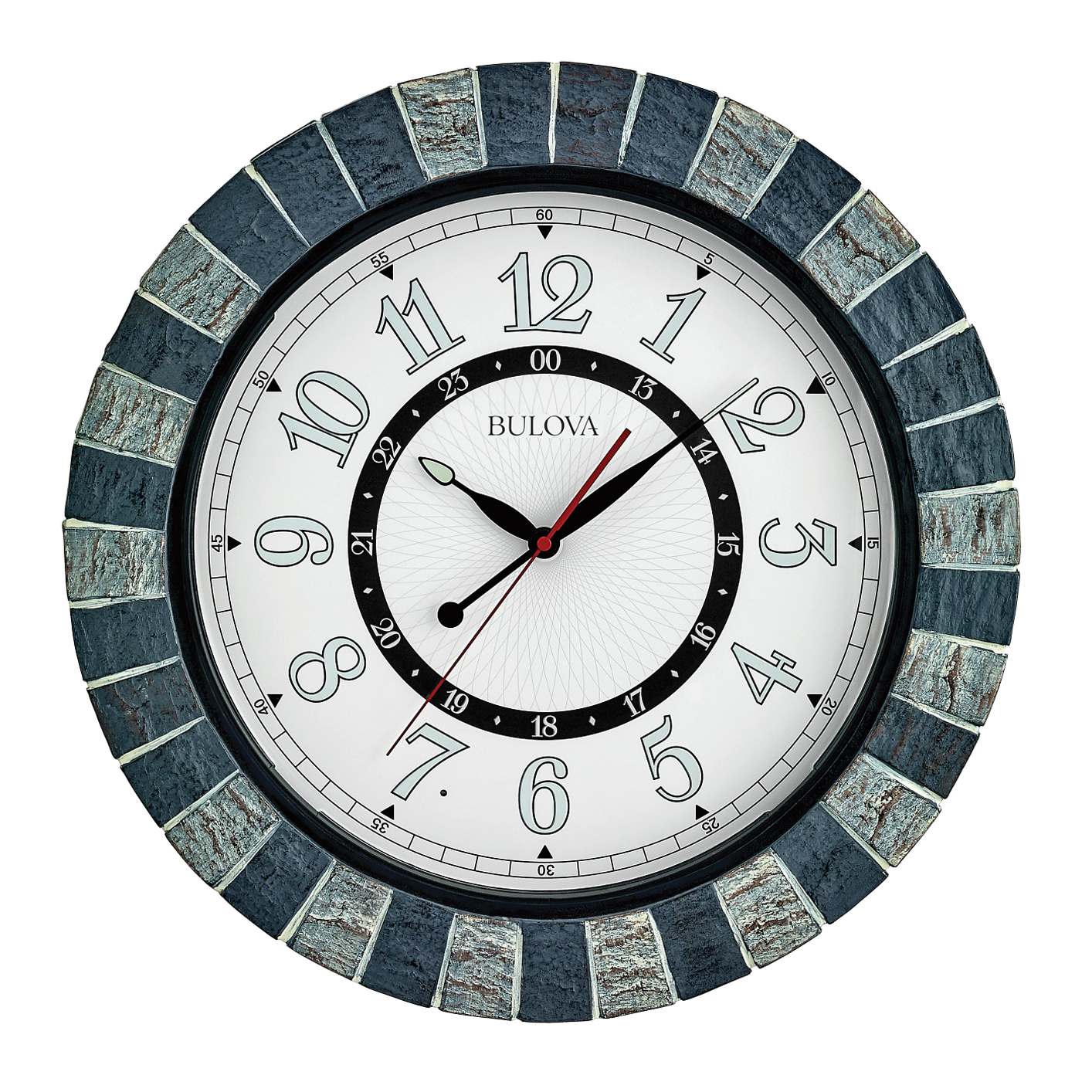 Garden Party Outdoor Wall Clock by Bulova 18" Clocks