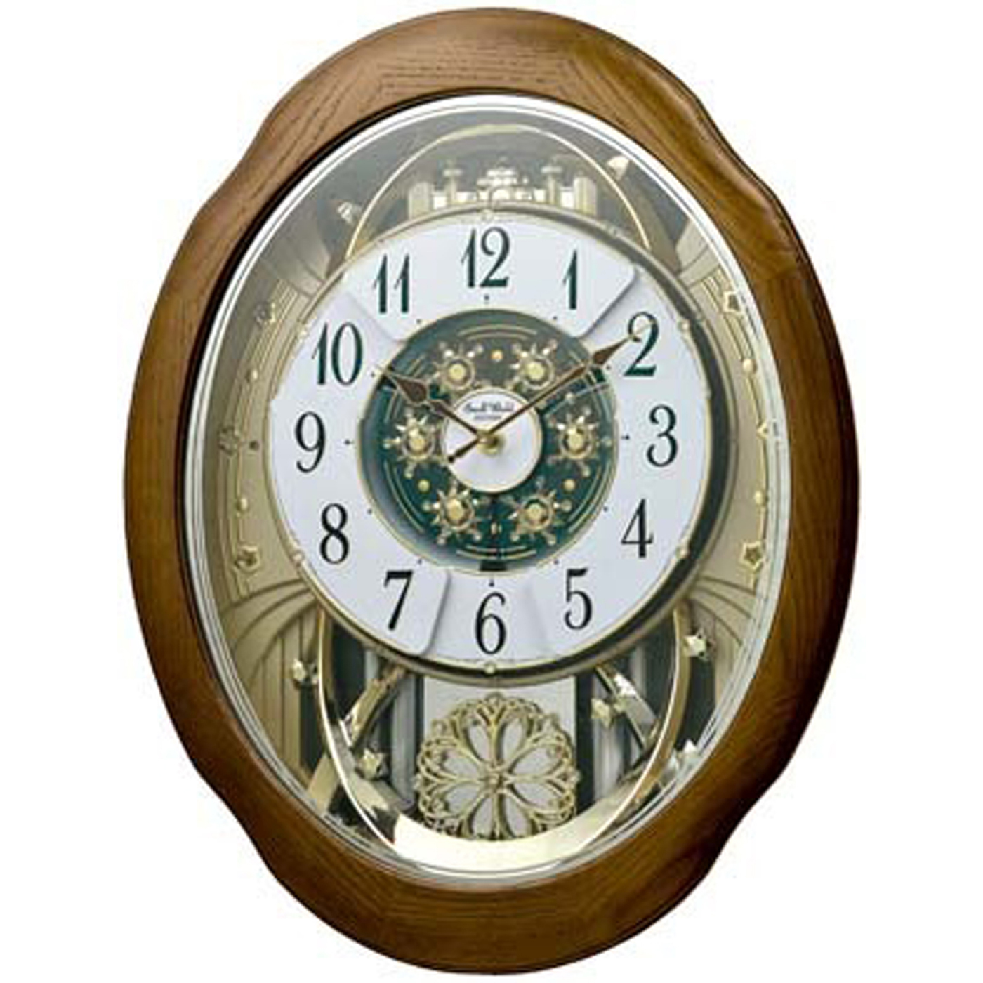 Harmonic Espresso Magic Motion Wall Clock by Rhythm Clocks 19" 21"