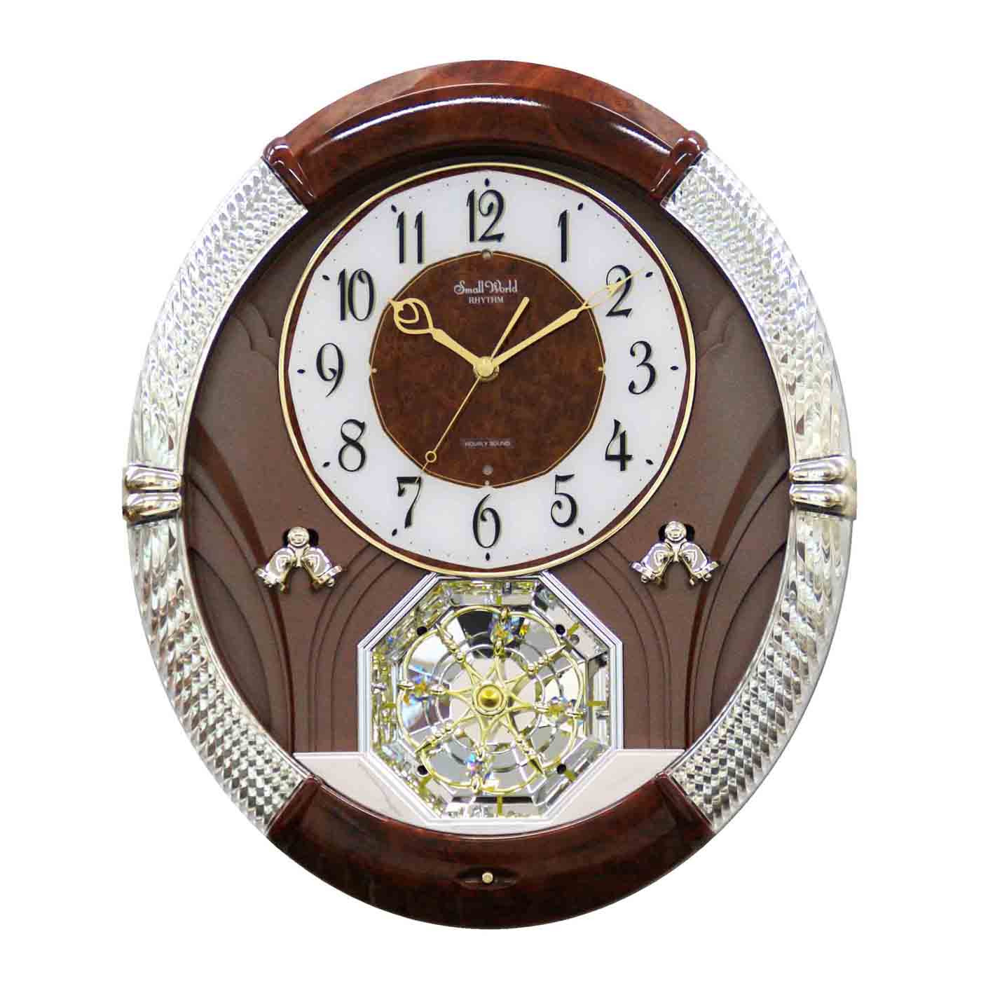 Joyful Moment Musical Motion Wall Clock by Rhythm Clocks 14" 17"