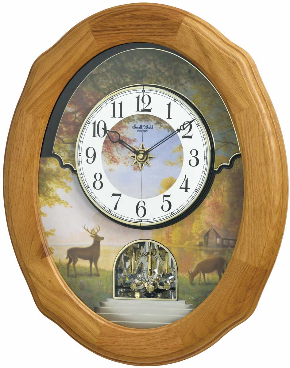 Joyful Sunset Wall Clock by Rhythm Clocks 500 and Up