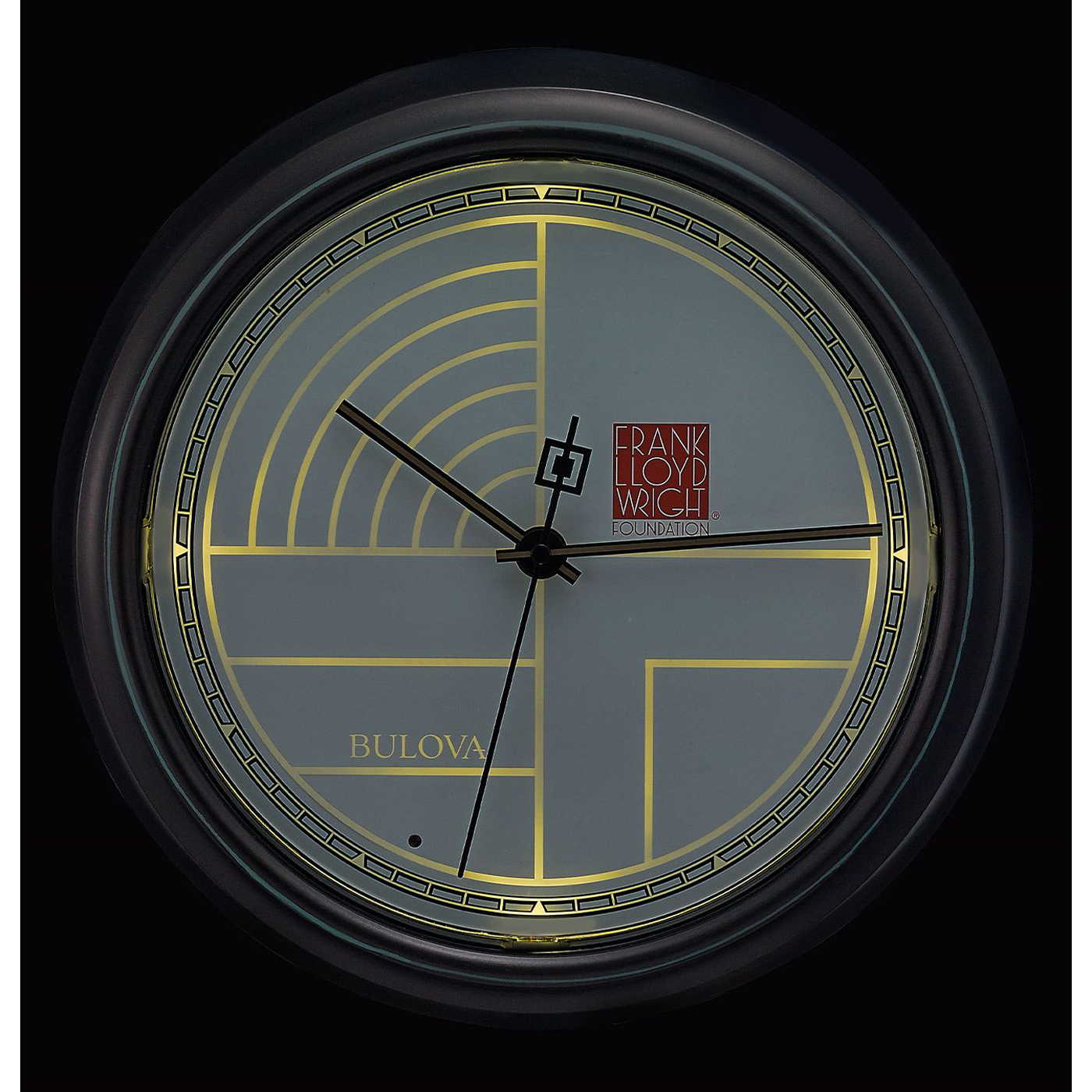 Liberty FLW Illuminated Indoor/Outdoor Wall Clock by Bulova Under 100