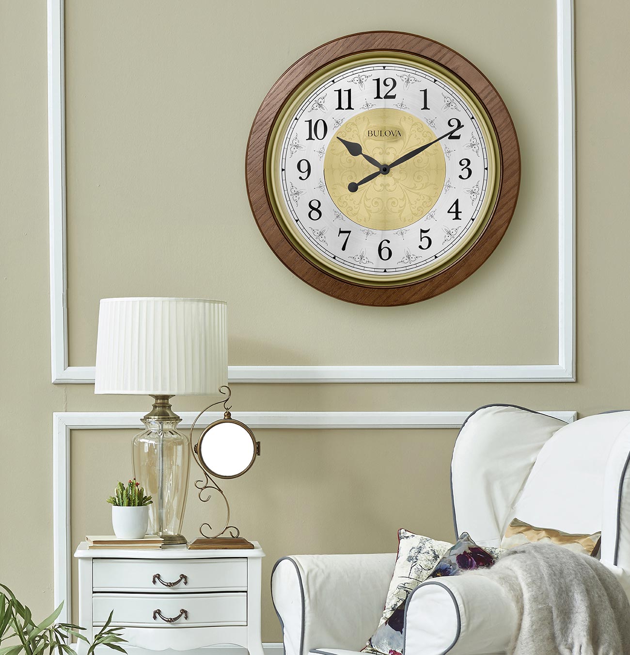 Manchester Wall Clock 21" by Bulova Kitchen Wall Clocks