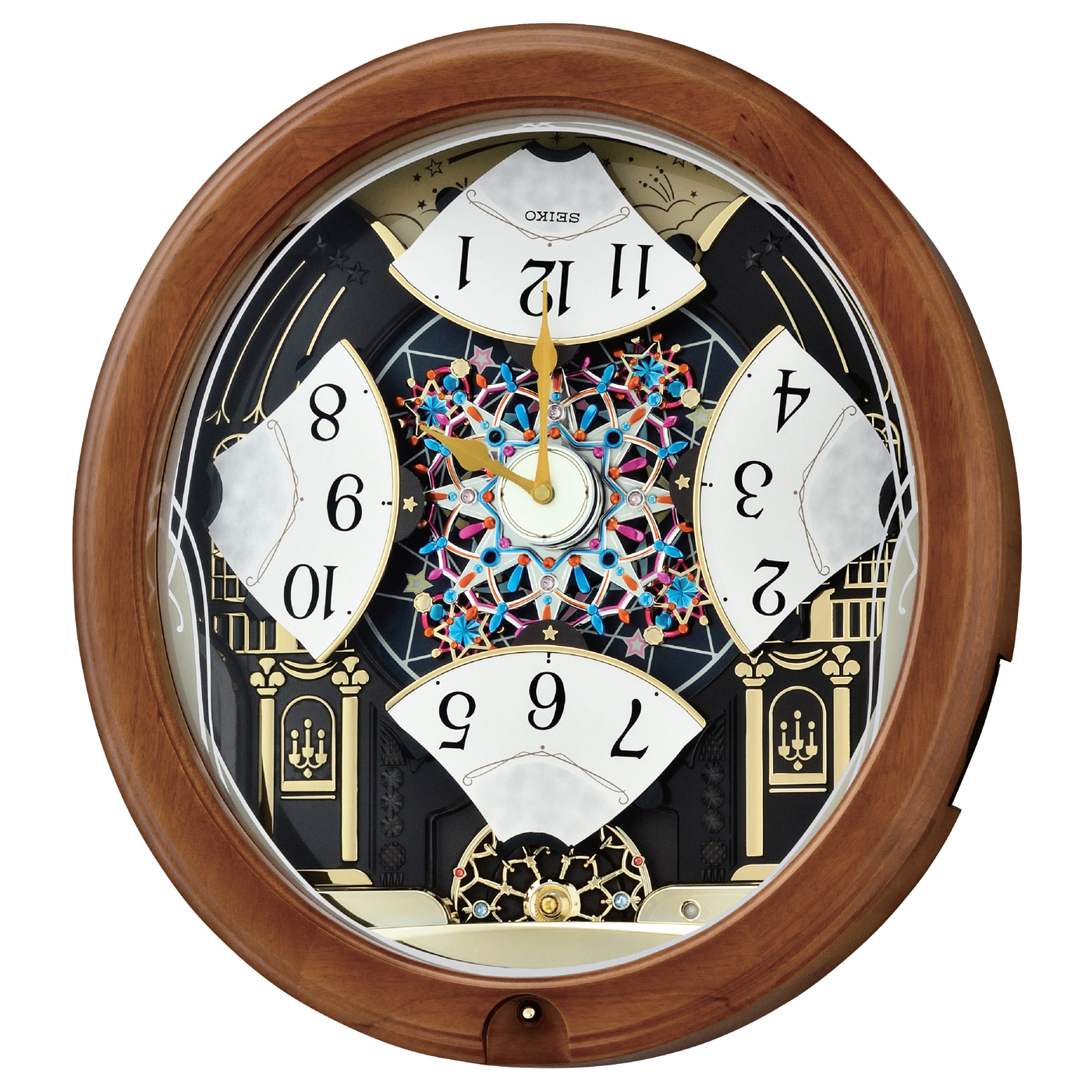 Midnight Royale Melodies in Motion Wall Clock by Seiko 22" 23"