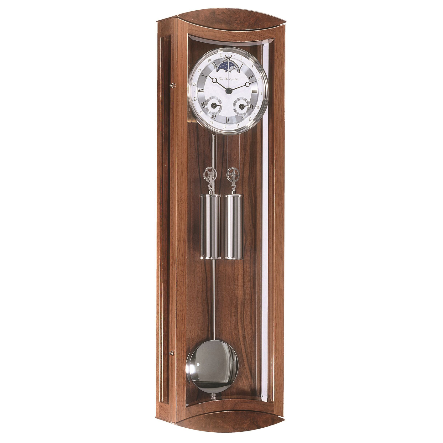 Mornington Mahogany Cable Driven Regulator Wall Clock by Hermle Hermle