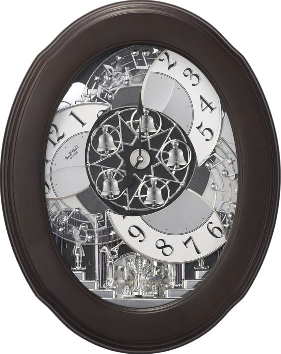 Nostalgia Espresso Wall Clock by Rhythm Clocks 500 and Up