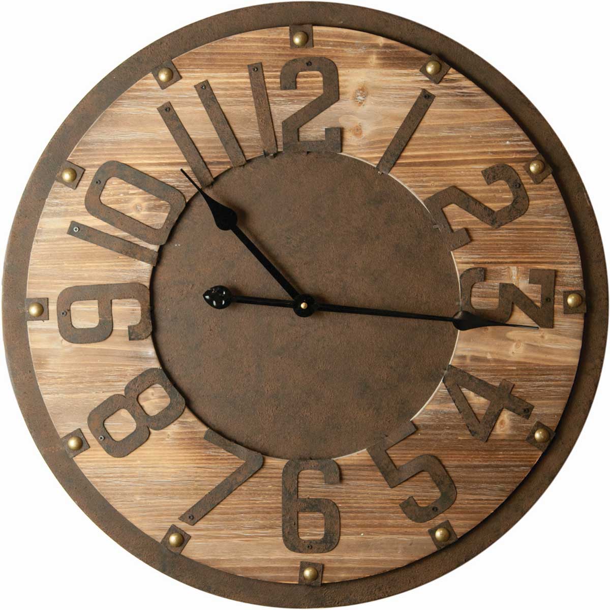 Rustic Charm Wall Clock 23.5" by Manual Woodworkers and Weavers 22" 23"