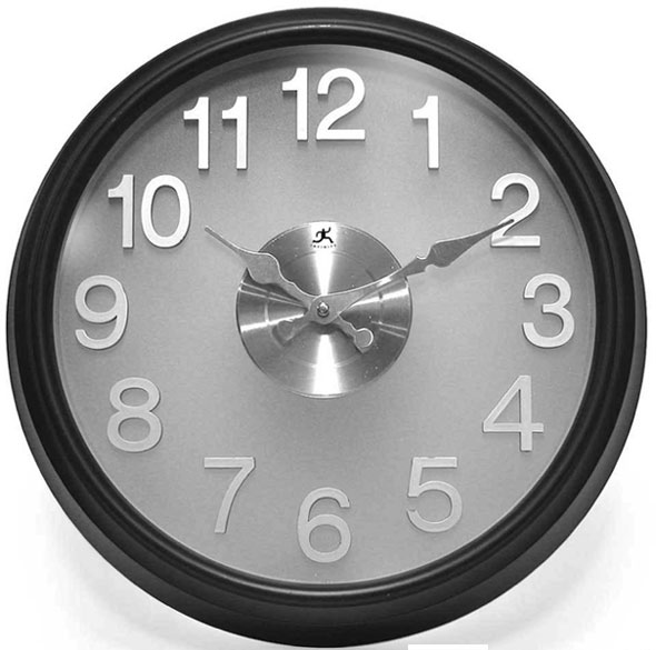 The Onyx Wall Clock by Infinity Instruments Under 100