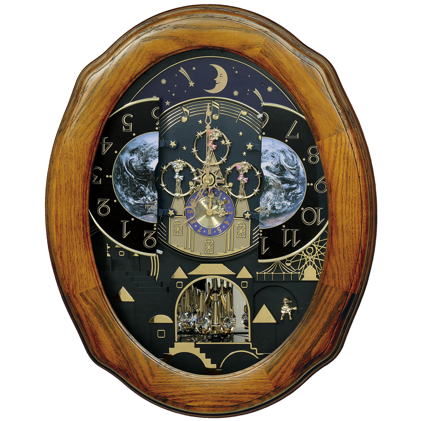 Timecracker Moonlight Wall Clock by Rhythm Clocks Rhythm