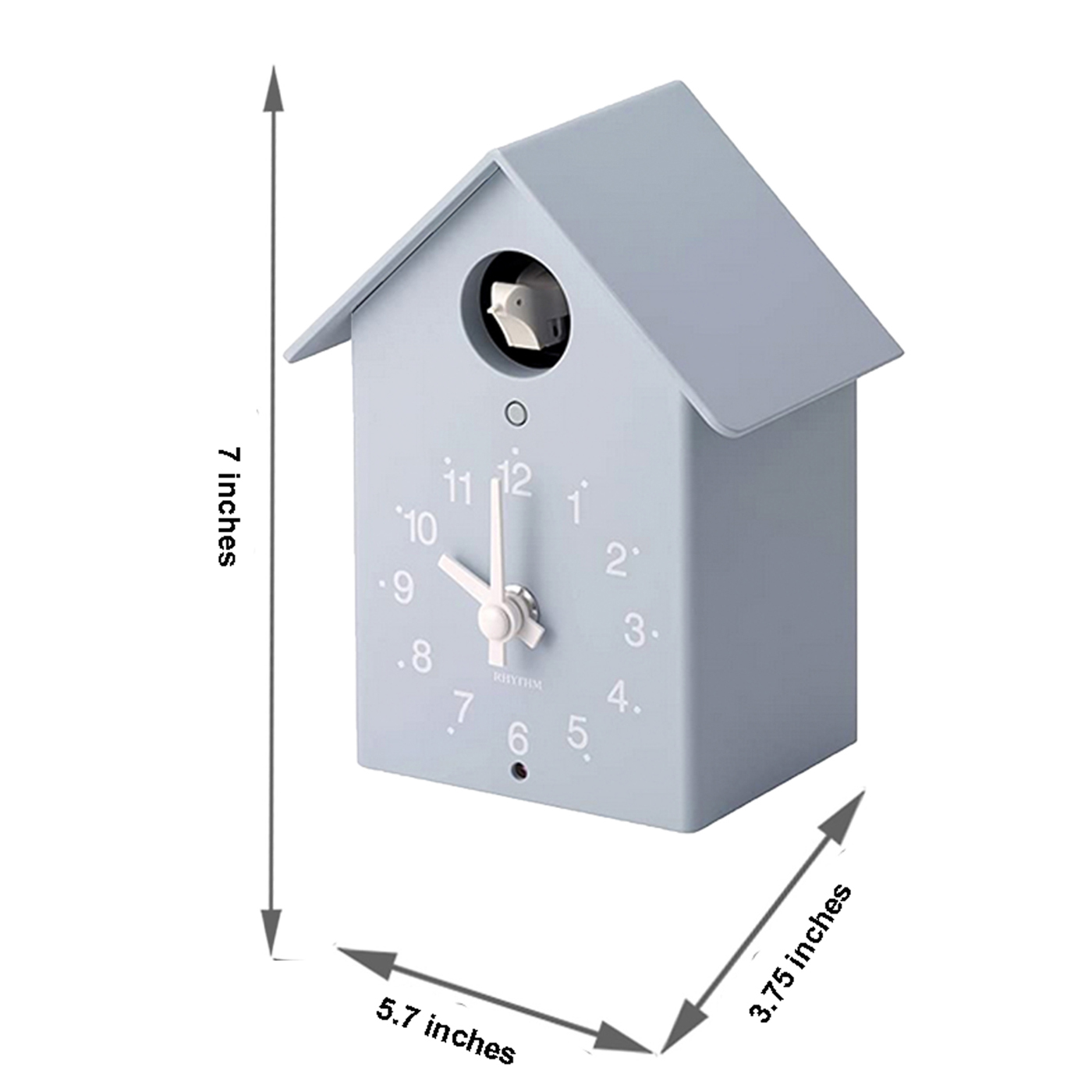 Tori House Blue Cuckoo Clock by Rhythm Clocks Rhythm