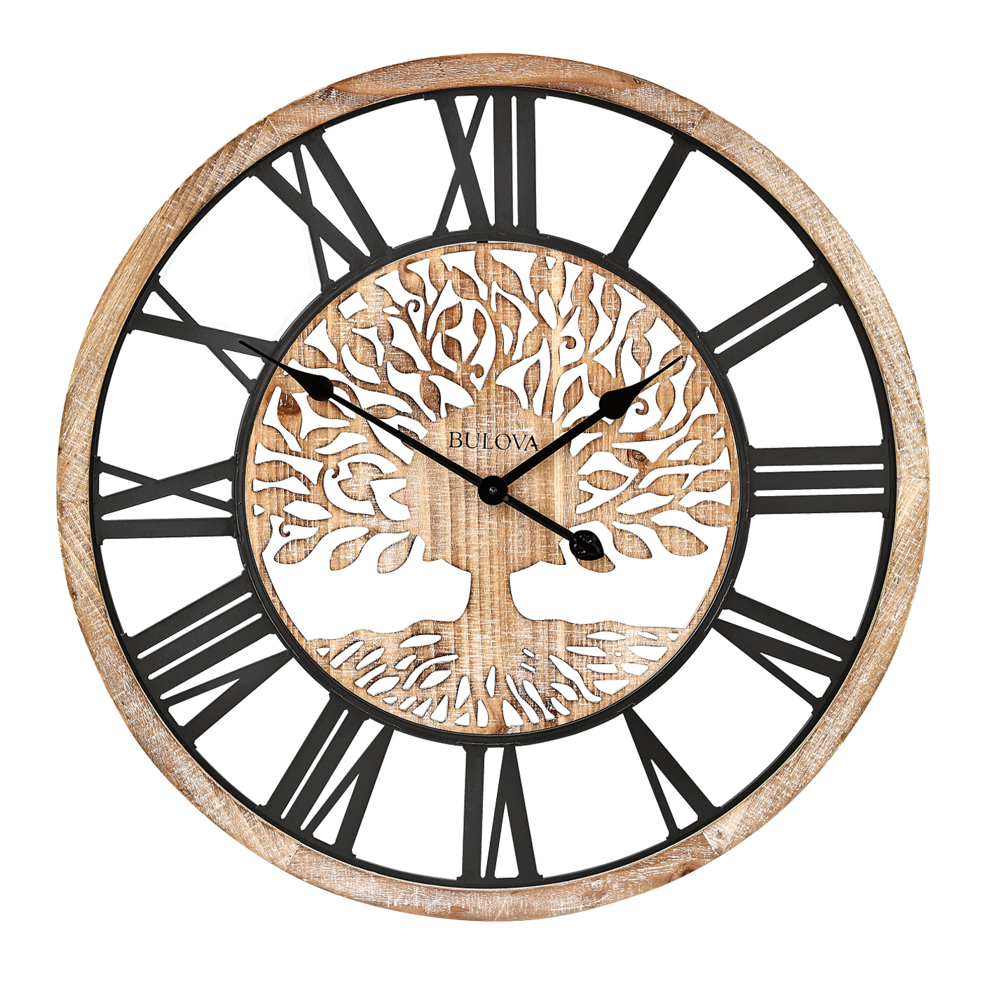 Tree of Life Wall Clock 26.75" by Bulova 25" 29"