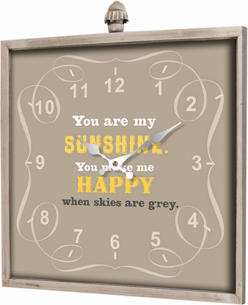 You Are My Sunshine Wall Clock by Manual Woodworkers & Weavers Under 100