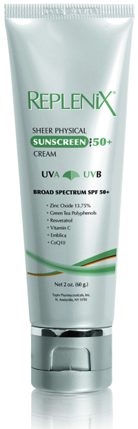 Replenix Sheer Physical Sunscreen Cream Spf 50