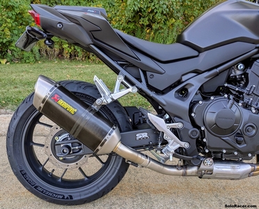 Akrapovic Carbon Slip On Exhaust S-H7SO5-HRC - Honda CB750 Hornet