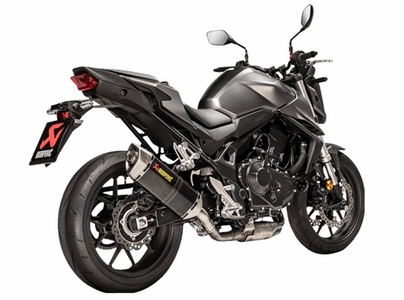 Akrapovic Carbon Slip On Exhaust S-H7SO5-HRC - Honda CB750 Hornet