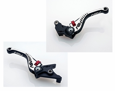 ASV C5 Series Clutch / Brake Lever, Black Bicolore - Yamaha MT-09 / XSR900 / R9