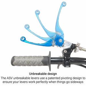 ASV F4 Series Clutch and Brake Lever Set - Suzuki DRZ4S / DRZ4SM / DRZ400S / DRZ400SM