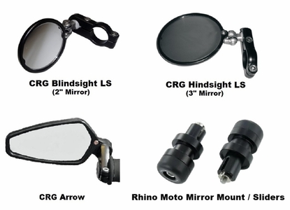 Bar End Mirror Kit w/ Sliders - Honda CB750 Hornet