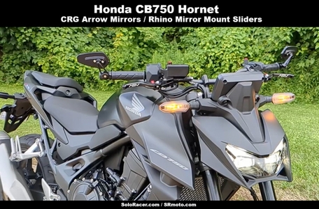 Bar End Mirror Kit w/ Sliders - Honda CB750 Hornet