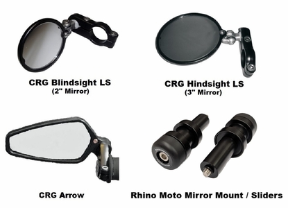 Bar End Mirror Kit w/ Sliders - Honda CB750 Hornet