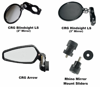 Bar End Mirror Kit w/ Sliders - Kawasaki Z900 / Z900RS